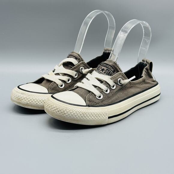 Converse Chuck Taylor All Star Shoreline Shoes Womens 5 Gray Low Slip On Canvas - Picture 4 of 12